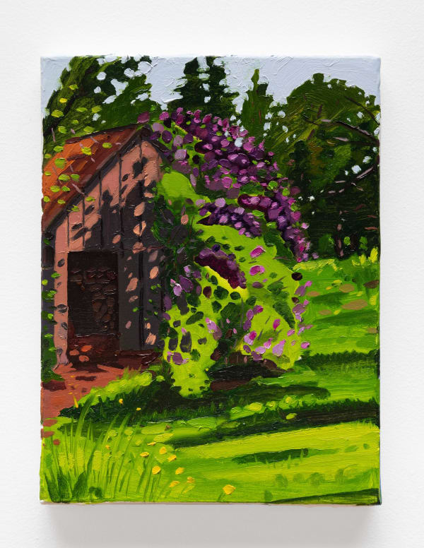 Keiran Brennan Hinton Lilacs in May, 2023 Oil on canvas 12 x 9 inches (30.5 x 22.9 cm)