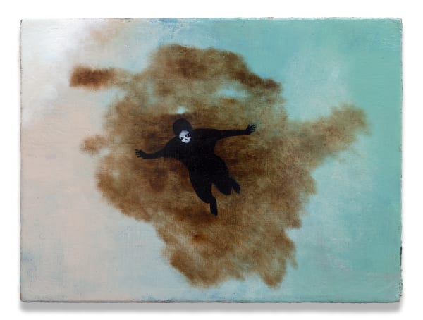 Kenny Rivero Untitled (Silver Cord), 2020 Oil on canvas. 9 x 12 in (22.9 x 30.5 cm)