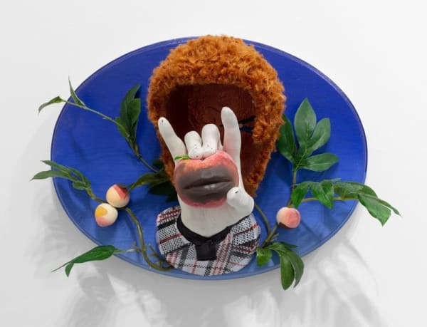 Miguel Ángel Payano Jr. Strolling aka Wrong Neighborhood, 2020 Mixed media 15 ¼ x 19 ¾ x 10 ¾ inches (38.7 x 50.2 x 27.3 cm)