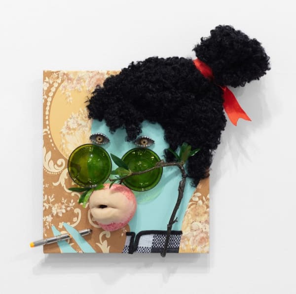 Miguel Ángel Payano Jr. 上海宝贝儿 (Shanghai Baby), 2021 Mixed media 15 x 15 x 4 inches (38.1 x 38.1 x 10.2 cm)