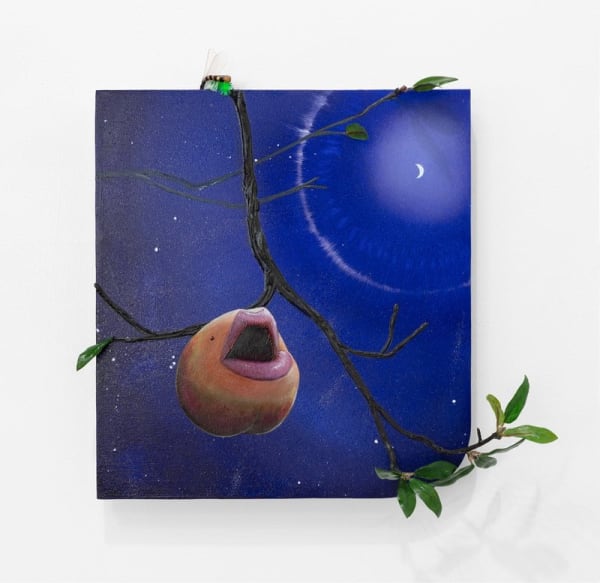 Miguel Ángel Payano Jr. El Lunar, 2021 Mixed media 12 x 14 x 3 inches (30.5 x 35.6 x 7.6 cm)