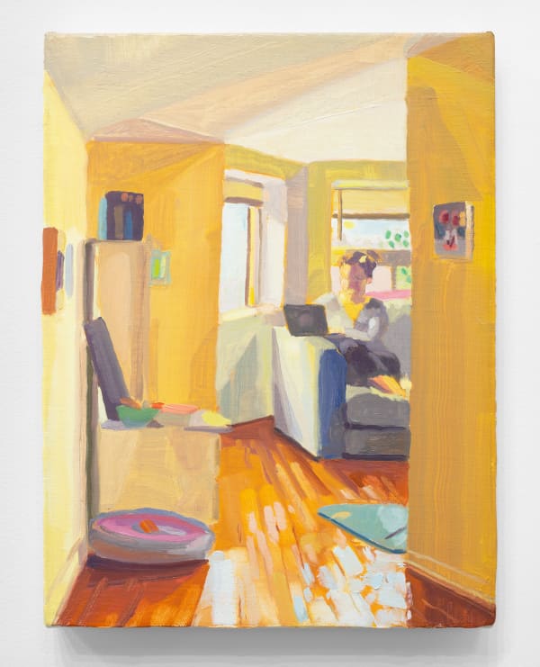 Keiran Brennan Hinton Tatum Working, 2020 Oil on canvas 12 x 9 inches (30.5 x 22.9 cm)
