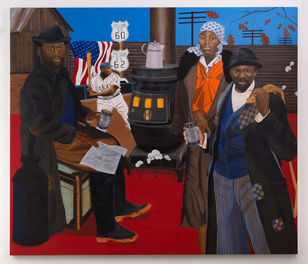 Keith Jackson Got Hustled, 2024 Oil on canvas 72 x 84 inches (182.9 x 213.4 cm)