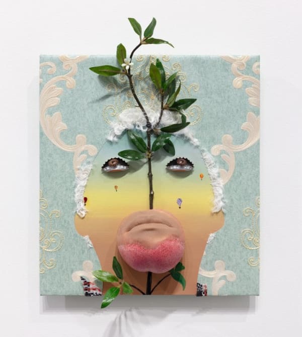 Miguel Ángel Payano Jr. Lanzar, 2020 Mixed media 12 × 11 × 3½ in. (30.5 × 27.9 × 8.9 cm)