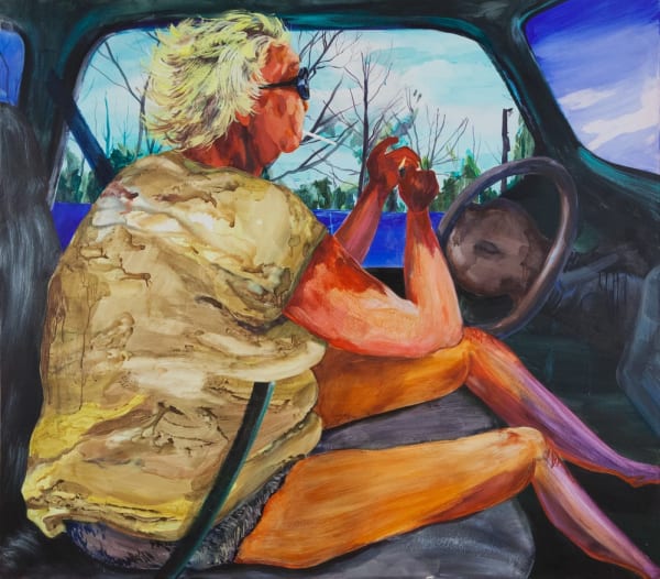 Maggie Ellis The Long Haul, 2017 Acrylic on canvas 57 x 65 in (144.8 x 165.1 cm)