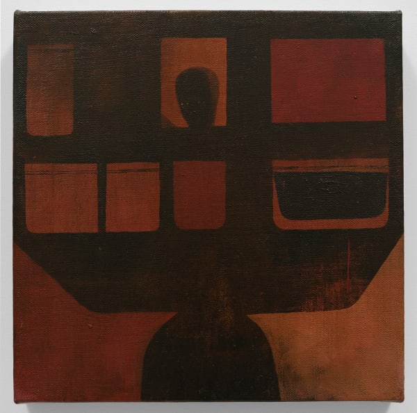 Kenny Rivero First Bagón, 2022 Oil on linen 8 x 8 inches (20.3 x 20.3 cm)