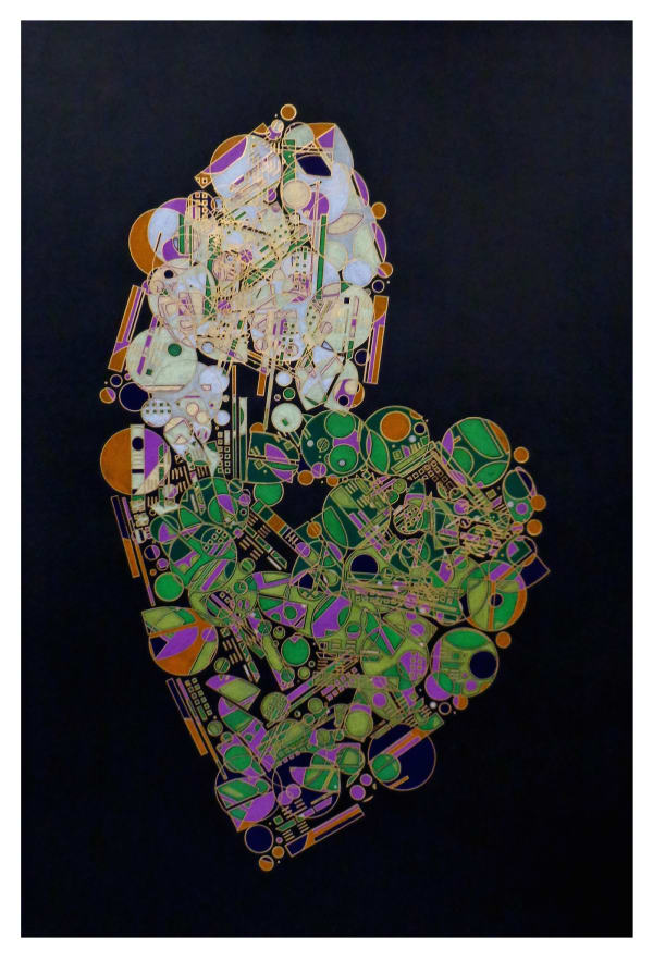 Glendalys Medina Black Alphabet B, 2014 Pencil and marker on paper 36 x 24 in (91.4 x 61 cm)