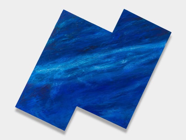 Alteronce Gumby Just like water (Just like the water Flint, MI still doesn't have), 2021 Gemstones, painted glass and acrylic on wood panel 53 x 70 inches (135 x 178 cm)