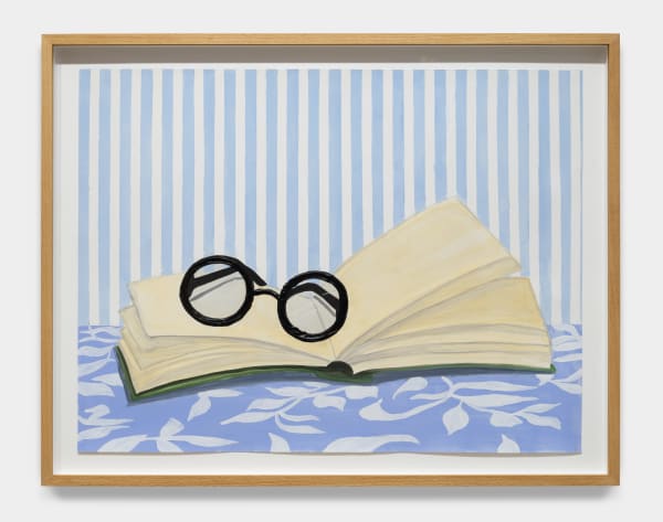 Alec Egan, Open book with glasses, 2023