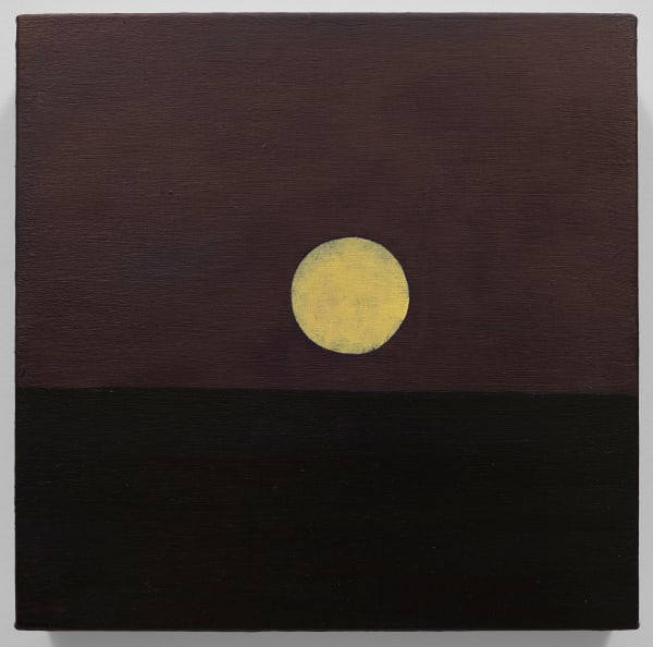 Kenny Rivero Moon Over Miami, 2022 Oil on linen 10 x 10 inches (25.4 x 25.4 cm)