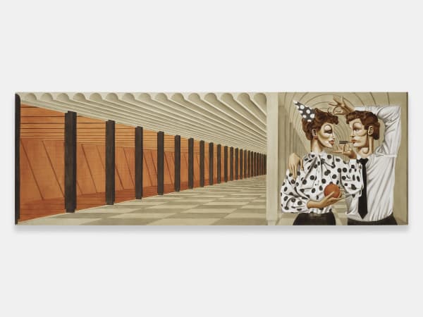 Jean-Pierre Villafañe Offline, 2024 Oil on linen 24 x 72 inches (61 x 182.9 cm)