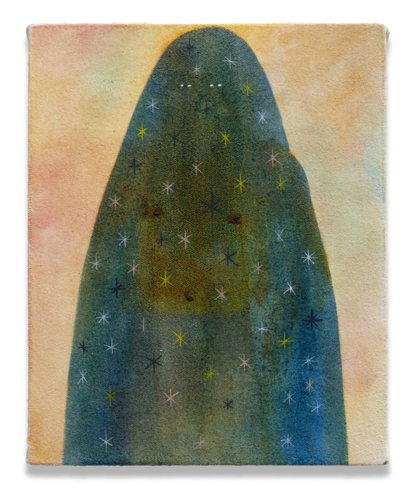 Kenny Rivero Mystery School, 2020 Oil on canvas stretched over panel. 10 x 8 in (25.4 x 20.3 cm)