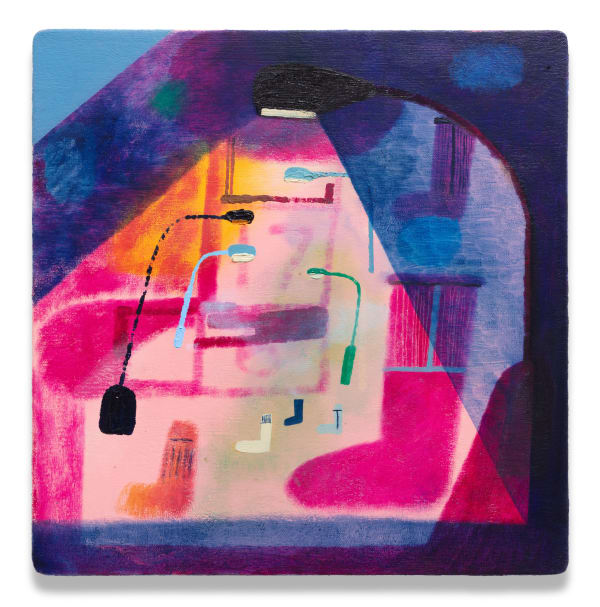 Kenny Rivero Lamps and Socks, 2020 Oil on Canvas 13 x 13 in. (33 x 33 cm)