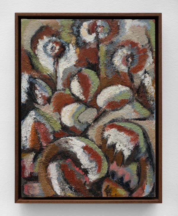 Gianna Dispenza Perennials, 2024 Sand, earth and oil on panel 12 x 9 inches (30.5 x 22.9 cm)