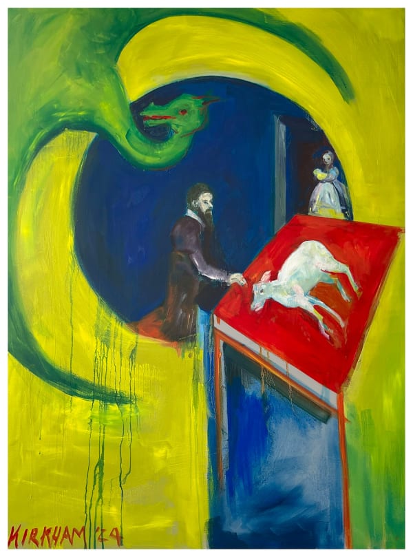 The Decision is Made, 2024 Oil on Wooden Panel 90x120cm