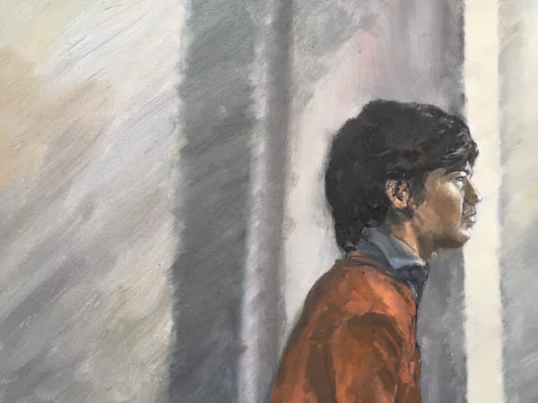 Sam Against the Window, 2013 Oil on Canvas