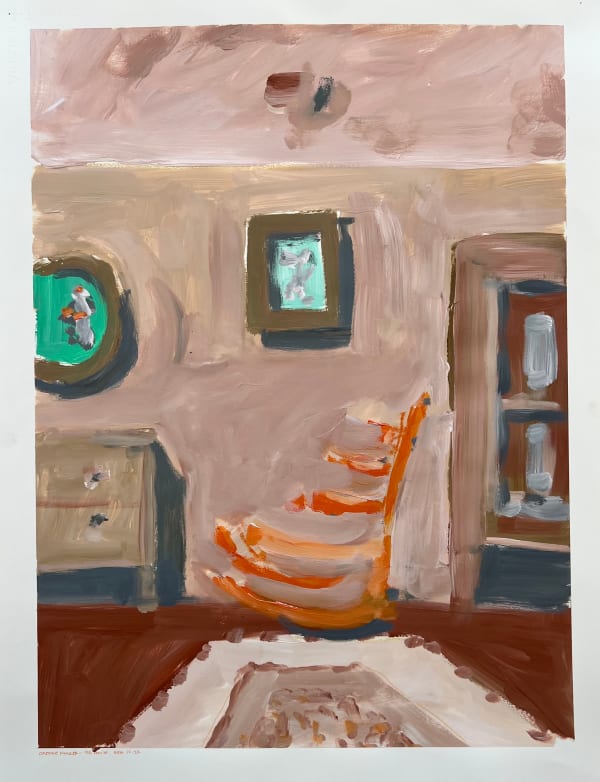 Abie Harris, Orange Rocker - Big House, 2022