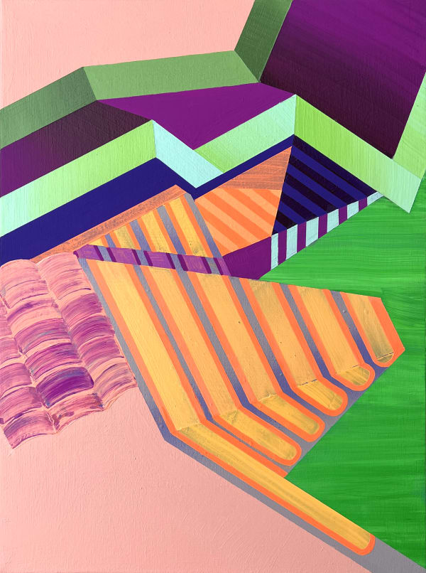 Jennifer Small, Curtains, Radiator, and a Museum Rooftop, 2021