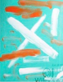 Wiley Johnson, Lines in Aqua, 2020