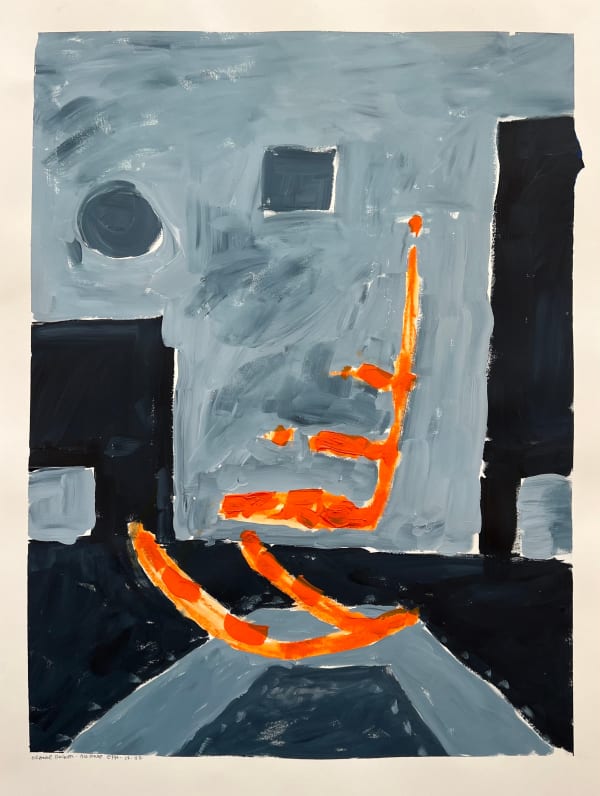 Abie Harris, Orange Rocker - Big House, 2022
