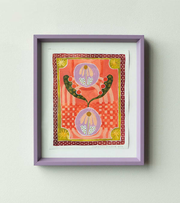 Meredith Walker, Pink Daisy Tapestry, 2023