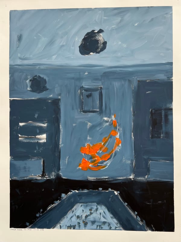 Abie Harris, Orange Rocker - Big House, 2022