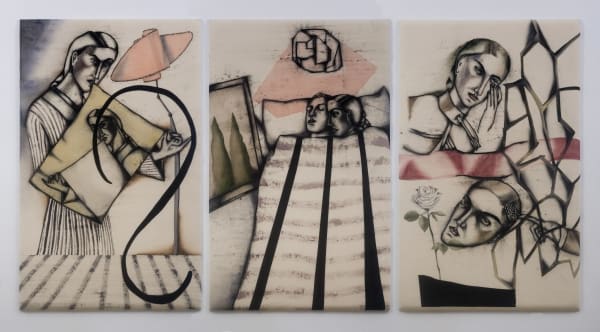 Anju Dodiya, Flip | Room with a view | Honeycomb, 2018