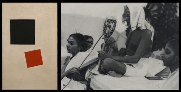 Atul Dodiya, Mahatma on his last birthday, 1947, 2018