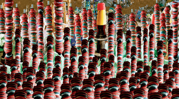 Vivan Sundaram, Barricade (with Coils), 2008