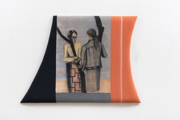 Anju Dodiya, Conversation in Rust, 2022