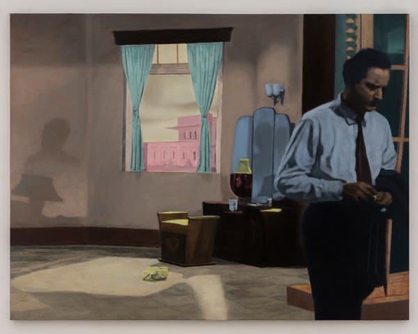 Atul Dodiya, Suresh Sinha in a pensive mood, 2020-2022