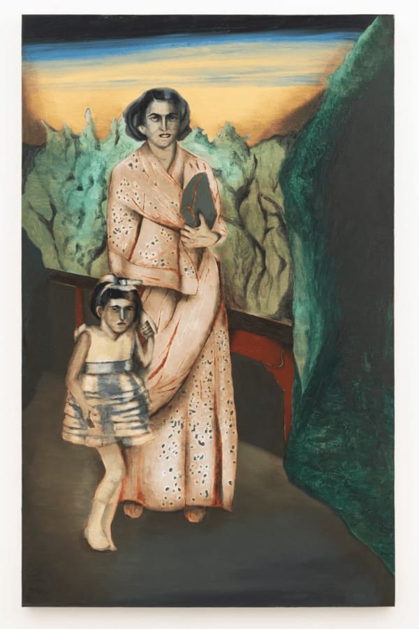 Anju Dodiya, At the Flower Show , 2023