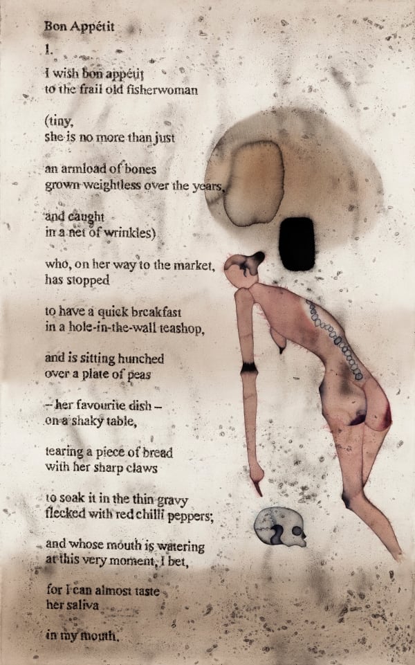 Atul Dodiya, Bon Appetit - 1, 2014