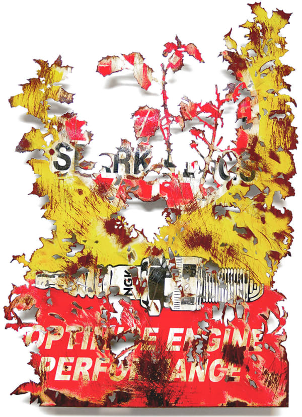 NGK, 2020 Hand-cut street sign 85 x 60 cm