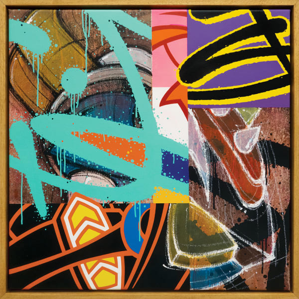 Fifty Fifty 7, 2022 Acrylic on canvas 50 x 50 cm