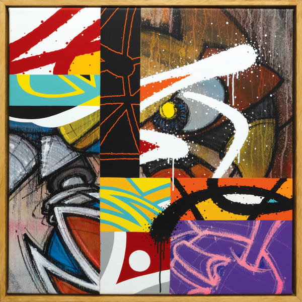 Fifty Fifty 9, 2022 Acrylic on canvas 50 x 50 cm