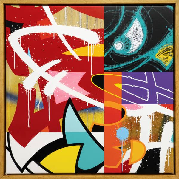 Fifty Fifty 4, 2022 Acrylic on canvas 50 x 50 cm