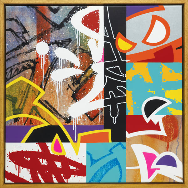 Fifty Fifty 11, 2022 Acrylic on canvas 50 x 50 cm