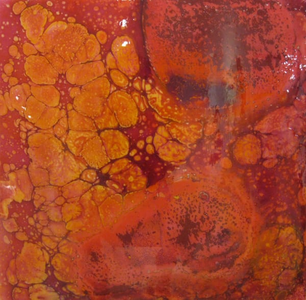 Mary Rousseaux Series 18 #3 Mixed media on panel 24 x 24" unframed