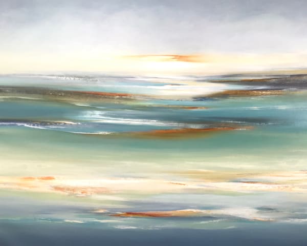 Lisa Ridgers Waterside Views, 2022 Acrylic on canvas 48 x 72" 49.75 x 73.5" framed