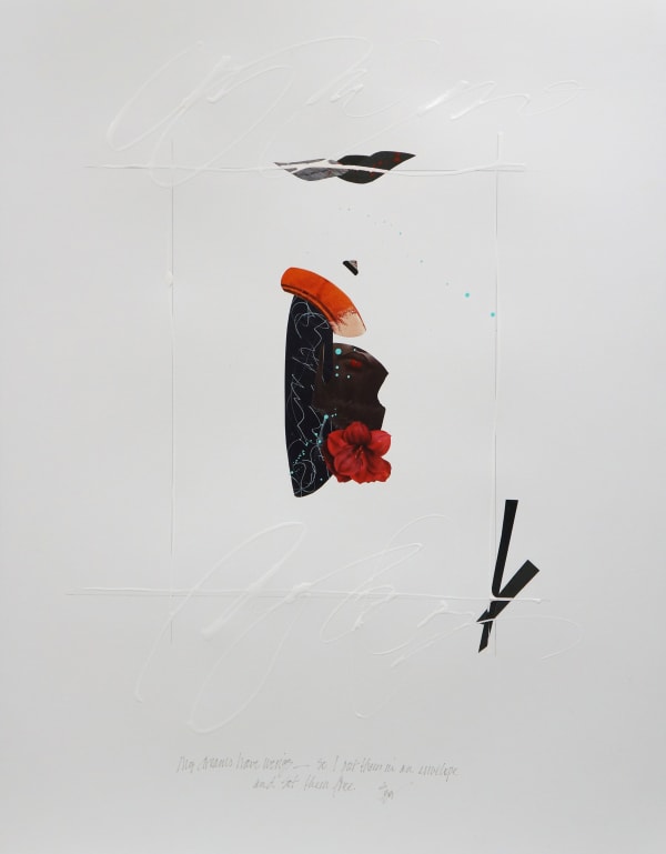 Eve Ozer My Dreams Have Wings, 2020 Collage 28.5 x 22.5" unframed