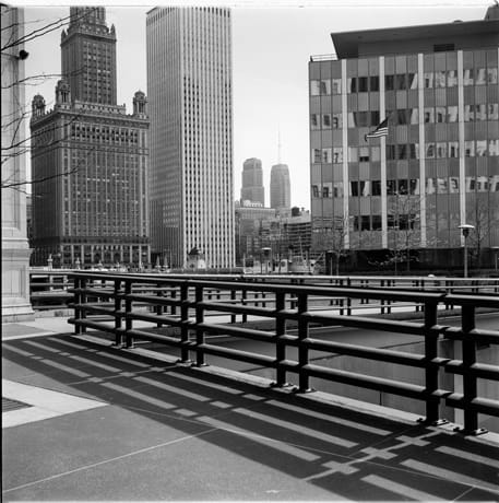 John Hendry, N-257 Sun Times, Wrigley Building Plaza, 1963
