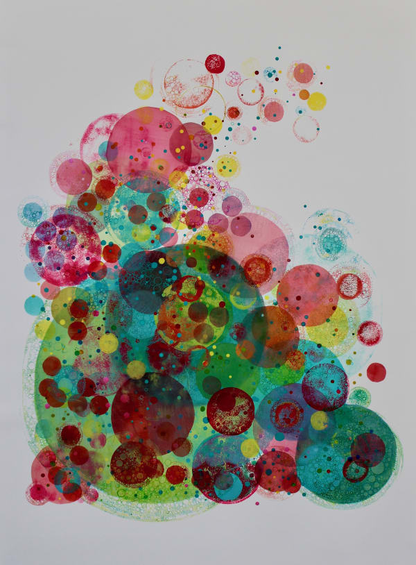 Ruth Hamill Rejoice, 2020 ink and watercolor on paper 42 x 29" 52.25 x 40" framed