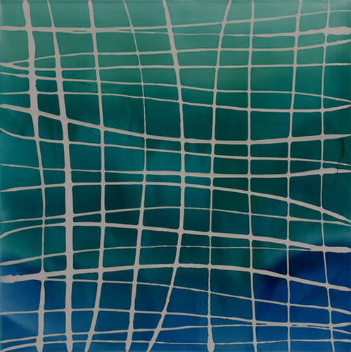 Patricia Finley Folds in Time Mixed media on panel 36 x 36 unframed