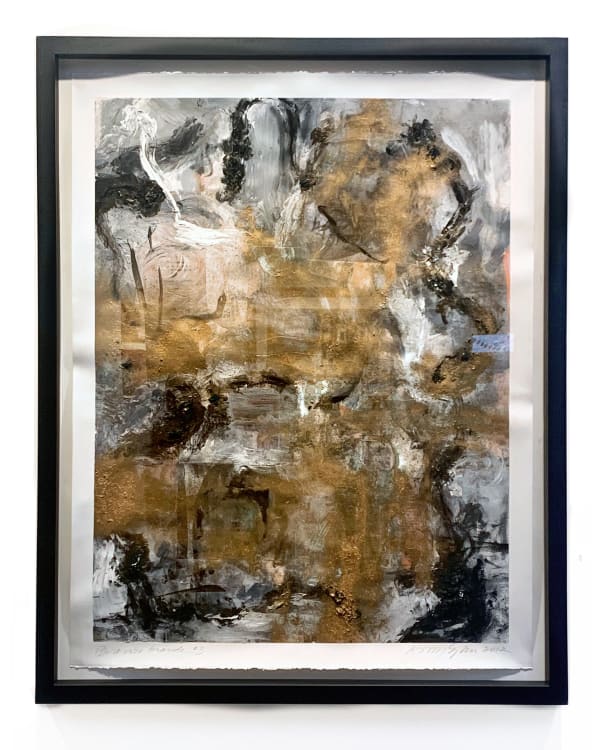 Ginny Sykes Bronze Grande III, 2012 Mixed media on paper 56.5 x 45" framed 50.5 x 40" unframed