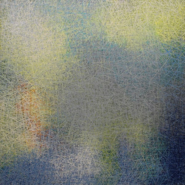 Cynthia Bjorn Daydream, 2021 Acrylic on panel with resin 36 x 36"
