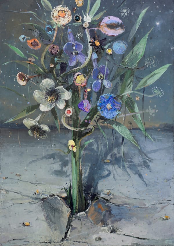 Fritz Bornstück, Betonknacker (Blauer Eisenhut), 2022