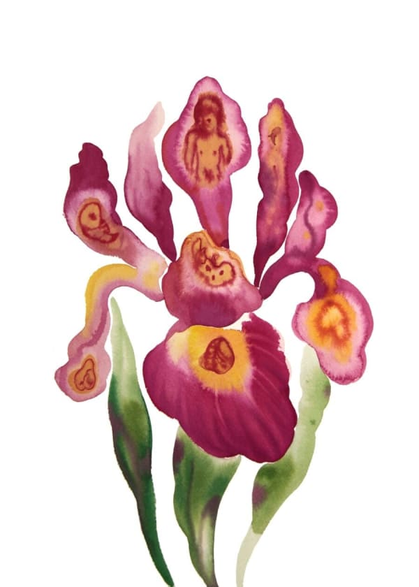 Stella Sujin, Untitled Purple Flower, 2022