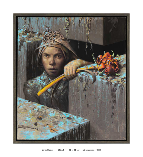 Jonas Burgert, Blühtet, 2022, Oil on canvas, 2022