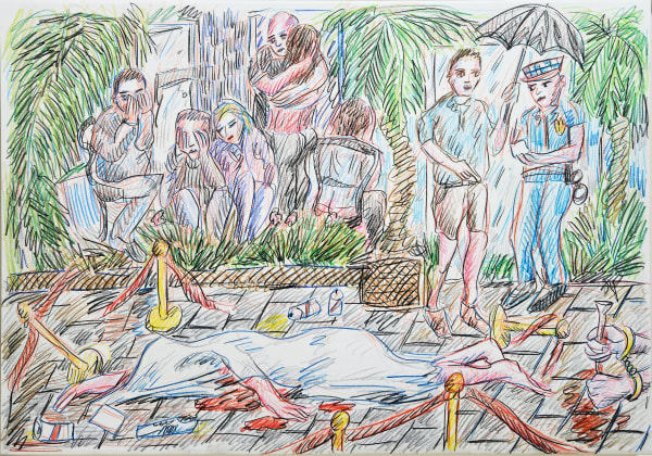 Dale Lewis, Study for Smoking Kills, 2023